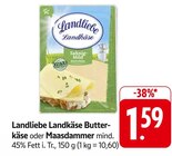 Landkäse Butterkäse im Angebot bei E center in Singen Landkäse Butterkäse Angebote von Landliebe bei E center Singen für 1,59 €
