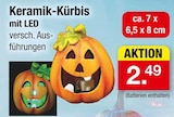 Aktuelles Keramik-Kürbis mit LED Angebot bei Zimmermann in Hannover ab 2,49 €
