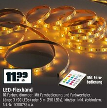 LED-Flexband bei OBI in Elmshorn LED-Flexband im Angebot bei OBI Elmshorn für 11,99 €
