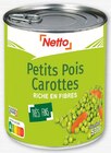 Promo PETITS POIS CAROTTES TRÈS FINS à 1,05 € dans le catalogue Netto à Les Baumettes