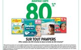 Promo 80% avantage carte sur tout Pampers à  dans le catalogue Intermarché Hyper à Lunel-Viel