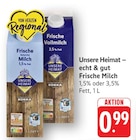 Frische fettarme Milch Angebote von Unsere Heimat bei E center Pirmasens für 0,99 €