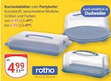 Kuchenbehälter von rotho im aktuellen GLOBUS Prospekt