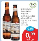 Bernstein-Weizen 5,3% Vol. von Störtebeker im aktuellen budni Prospekt