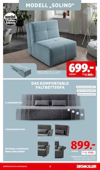 Couch im Segmüller Prospekt "BÜRO SPEZIAL" mit 12 Seiten (Augsburg)