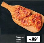 Pizzaecke Salami für 0,99 € bei Lidl im Angebot Pizzaecke Salami im aktuellen Lidl Prospekt