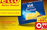 Butter oder Streichzart im Angebot bei Netto Marken-Discount in Greifswald Butter oder Streichzart Angebote von Weihenstephan bei Netto Marken-Discount Greifswald für 0,99 €