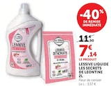 Lessive liquide 2 L - Les Secrets de Leontine en promo chez U Express Bordeaux à 7,14 €