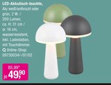 LED-Akkutisch-leuchte im Angebot bei Opti-Wohnwelt in Würzburg LED-Akkutisch-leuchte Angebote bei Opti-Wohnwelt Würzburg für 49,90 €