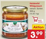 Aktuelles Heidewild Wildgulasch Angebot bei Netto Marken-Discount in Mainz ab 3,99 €