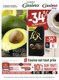 Catalogue Petit Casino à Saint-Étienne, avec 12 pages Prospectus Petit Casino à Saint-Étienne, "Le petit Casino, Casino shop", 12 pages, 21/09/2022 - 02/10/2022