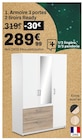 Armoire 3 portes 2 tiroirs Ready - But à Plaisir Armoire 3 portes 2 tiroirs Ready en promo chez But Plaisir à 289,99 €