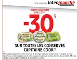 Promo -30% remise immédiate sur le 2ème sur toutes les conserves CAPITAINE COOK à  dans le catalogue Intermarché Hyper à Ambérieu-en-Bugey