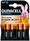 Optimum Mignon AA 4er-Pack im Angebot bei REWE in Darmstadt Optimum Mignon AA 4er-Pack Angebote von Duracell bei REWE Darmstadt für 15,98 €