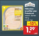 Aktuelles Hähnchenbrustfilet oder Putenbrust Angebot bei Netto Marken-Discount in Oberhausen ab 1,29 €