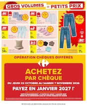 Promos Chaussures dans le catalogue "GROS VOLUMES = PETITS PRIX" de Carrefour Chaussures en promo dans le catalogue Carrefour à la page 35