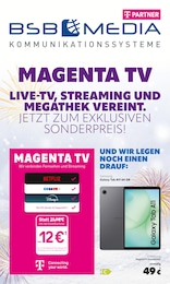 Elektromärkte Prospekt von BSB mobilfunk Rostock BSB mobilfunk Prospekt: "MAGENTA TV", 8 Seiten, 13.01.2026 - 31.01.2026
