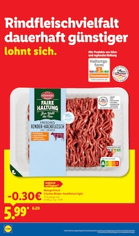 Rindfleisch im Lidl Prospekt "Der Preisführer macht Deutschland dauerhaft günstiger!" mit 36 Seiten (Heilbronn)