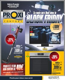 Prospectus Proxi Confort de la semaine "En route vers Noël avec le BLACK FRIDAY" avec 1 pages, valide du 24/11/2025 au 05/12/2025 pour Niort et alentours