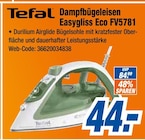 Dampfbügeleisen Easygliss Eco FV5781 im Angebot bei expert in Wetzlar Dampfbügeleisen Easygliss Eco FV5781 Angebote von Tefal bei expert Wetzlar für 44,00 €
