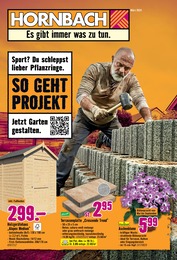 Hornbach Prospekt "Sport? Du schleppst lieber Pflanzringe." mit 33 Seiten (Ulm)
