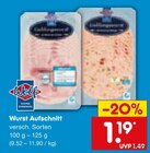 Aktuelle Wurst Angebote bei Netto Marken-Discount in Mönchengladbach Aktuelles Wurst Aufschnitt Angebot bei Netto Marken-Discount in Mönchengladbach ab 1,19 €