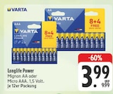 Aktuelle Batterie Angebote bei E center in Dresden Aktuelles Longlife Power Mignon AA Angebot bei E center in Dresden ab 3,99 €