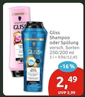 Gliss Shampoo oder Spülung bei budni im Prospekt  für 2,49 €