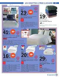 Offre Couette Anti-Acariens dans le catalogue E.Leclerc du moment à la page 17