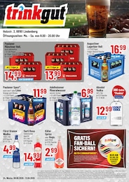 Discounter Prospekt von Trinkgut Isny Trinkgut Prospekt: "Aktuelle Angebote", 4 Seiten, 08.06.2026 - 13.06.2026