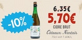 Cidre Brut - CÔTEAUX NANTAIS dans le catalogue Naturalia