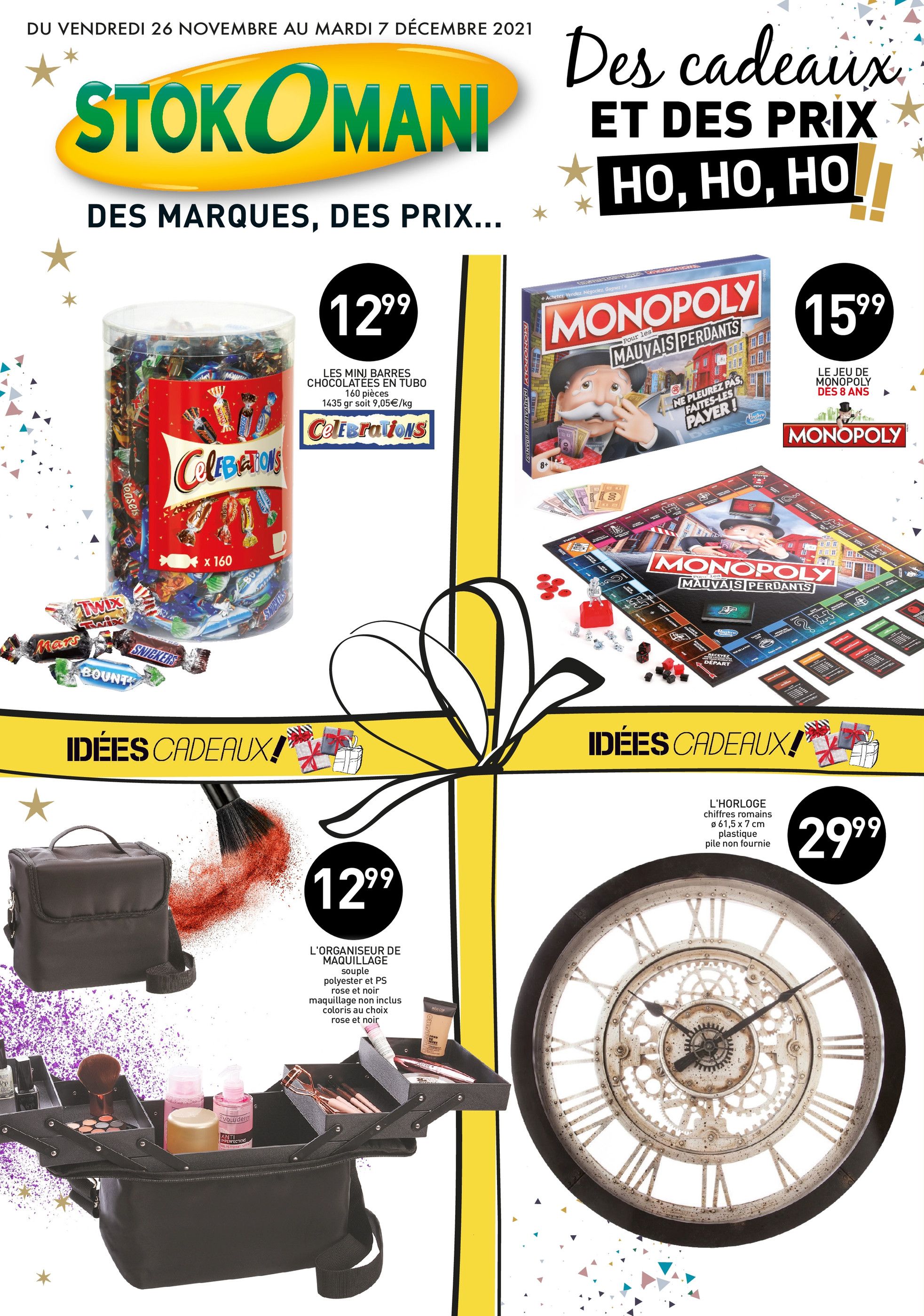 Catalogue Stokomani à Les Baumettes, avec 8 pages Prospectus Stokomani à Les Baumettes, "Des cadeaux et des prix Ho, Ho, Ho !!", 8 pages, 26/11/2021 - 07/12/2021