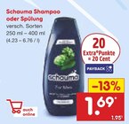Schauma Shampoo im Angebot bei Netto Marken-Discount in Lippstadt Schauma Shampoo Angebote bei Netto Marken-Discount Lippstadt für 1,69 €