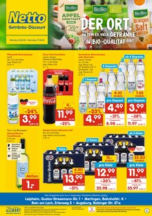Coca Cola im aktuellen Netto Marken-Discount Prospekt (Augsburg) Coca Cola im Netto Marken-Discount Prospekt "DER ORT, AN DEM DU IMMER AUSGEZEICHNETE PREISE FINDEST." mit 2 Seiten (Augsburg)