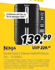 Double Stack 2-Ebenen Heißluftfritteuse im Angebot bei MEDIMAX in Mettmann Double Stack 2-Ebenen Heißluftfritteuse Angebote von Ninja bei MEDIMAX Mettmann für 139,99 €