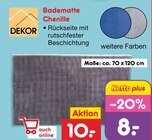 Badematte Chenille im Angebot bei Netto Marken-Discount in Gotha Badematte Chenille Angebote von Dekor bei Netto Marken-Discount Gotha für 8,00 €