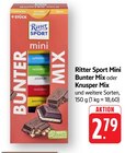 Mini Bunter Mix Angebote von Ritter Sport bei EDEKA Frankenthal für 2,79 €