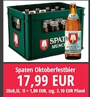Oktoberfestbier im Angebot bei Nuck Getränke in Dresden Oktoberfestbier Angebote von Spaten bei Nuck Getränke Dresden für 17,99 €