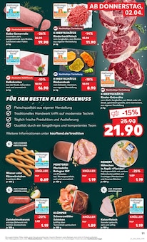 Steak im aktuellen Kaufland Prospekt (Rostock) Steak im Kaufland Prospekt "KNĂśLLER" mit 68 Seiten (Rostock)