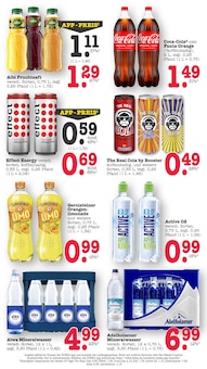 Coca Cola im E center Prospekt "Aktuelle Angebote" mit 63 Seiten (Bruchsal)