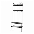 Garderobenständer+Bank/Schuhaufbew. schwarz von NIPÅSEN für 99,99 € bei IKEA im Angebot Garderobenständer+Bank/Schuhaufbew. schwarz von NIPÅSEN im aktuellen IKEA Prospekt