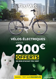 Catalogue Feu Vert, 01/03/2023 - 28/03/2023, "Vélos électriques", 1 page Catalogue Feu Vert, "Vélos électriques", cette semaine, 1 page