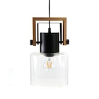 Suspension Nordica verre, transparent, Diam.18 cm, E27 - SEYNAVE en promo chez Leroy Merlin Châtellerault à 39,90 €