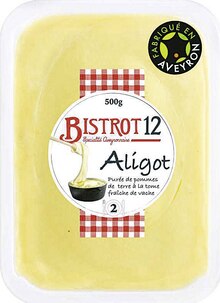 Plat Préparé - BISTROT12 dans le catalogue Casino Supermarchés Aligot à la tome fraîche de vache - BISTROT12 à 3,67 € en promo chez Casino Supermarchés