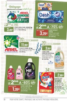 Promo Ariel dans le catalogue Supermarchés Match du moment à la page 36