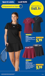 Prix et réduction Short Femme dans le prospectus Lidl en cours Offre Short Femme dans le catalogue Lidl du moment à la page 49