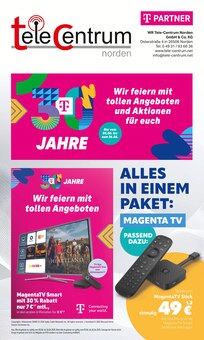 Fernseher im aktuellen WR Tele-Centrum Norden GmbH & Co.KG Prospekt (Aurich) Fernseher im WR Tele-Centrum Norden GmbH & Co.KG Prospekt "30 JAHRE" mit 12 Seiten (Aurich)