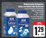 Schlagrahm im Angebot bei E center in Schweinfurt Schlagrahm Angebote von Weihenstephan bei E center Schweinfurt für 1,29 €