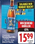 Oktoberfest-Bier von Löwenbräu im aktuellen E center Prospekt