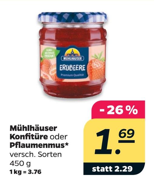 Konfitüre oder Pflaumenmus